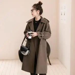 小众设计高级感英伦风外套大衣秋季新款宽松休闲长款垂感风衣女