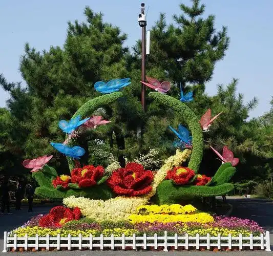 沈阳北陵公园花展启幕56万盆缤纷花卉迎国庆