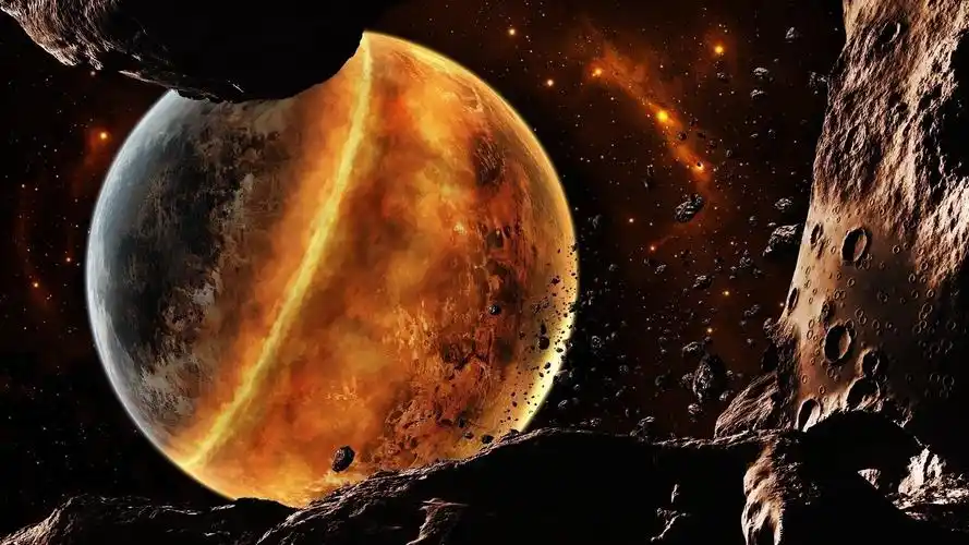 宇宙中的红色星球 640x1136 iphone 5/5s/5c/se 壁纸,图片,背景,照片