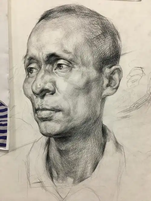 素描头像素描肖像