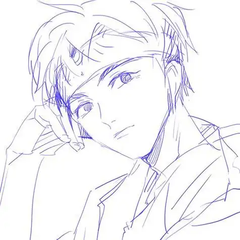 cr米开朗鸡骡王俊凯二次元简笔画 王俊凯漫画版帅气图片tfboys简笔画