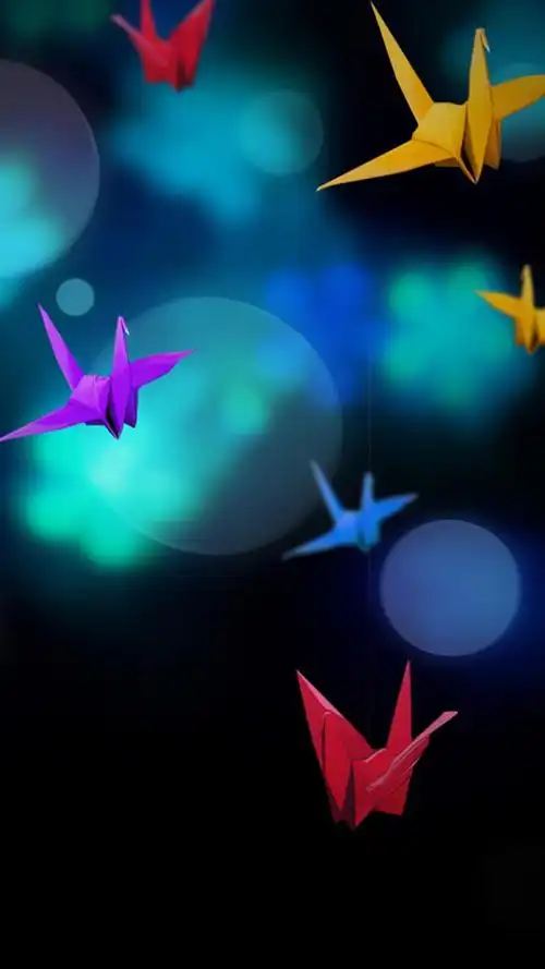 千纸鹤手机壁纸,高清图片,手机锁屏桌面-壁纸族
