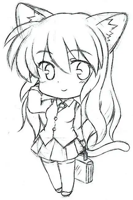 人物简笔画男生q版人物动漫人物萌少女简笔画q版无脸男简笔画形象教程