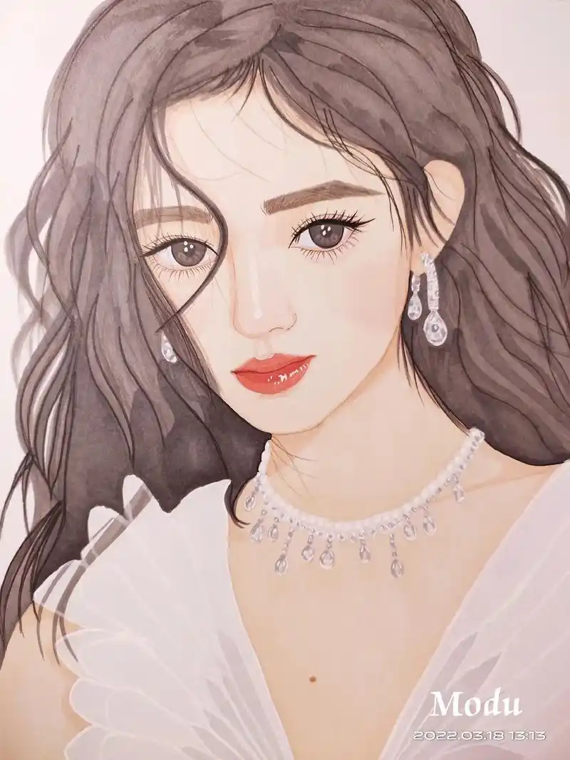 手绘 #画画 #马克笔 #鞠婧祎  - 抖音