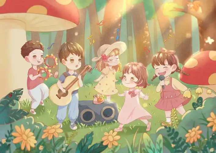 森林音乐会|插画|儿童插画|偷懒的团子 - 原创作品 - 站酷 (zcool)