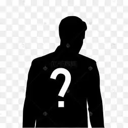 神秘黑衣人线条思绪简易问号感叹号盲盒可爱小女生玩偶黑人男孩问号脸