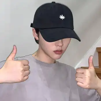 宝希兰帽子男潮软顶鸭舌帽男字母韩版百搭男士帽夏季遮阳帽休闲棒球帽