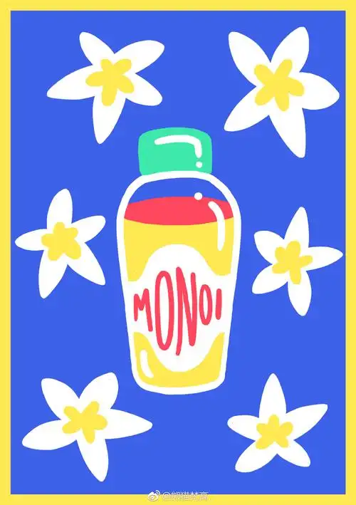 夏天的颜色来自伦敦自由插画家maryloufaure的作品强烈鲜艳的配色