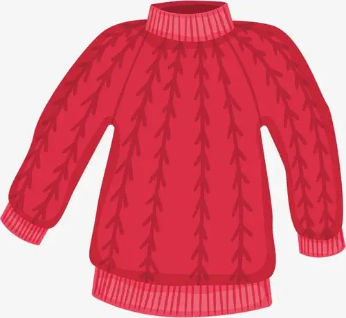 冬季保暖冬季手工编织红色毛衣