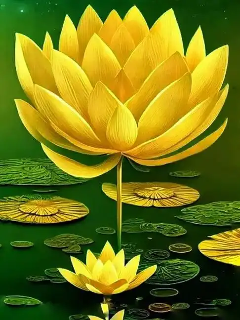 金色莲花送你吉祥.#图文伙伴计划 #金莲是佛教的象征,相传释 - 抖音