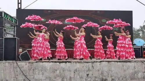 热烈庆2020年农历正月初六石板板村长山村开年歌舞团表演