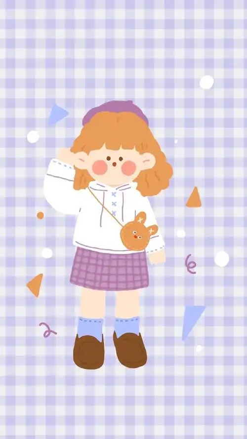 可爱萌物手绘少女心手机壁纸_可爱_手机壁纸下载_美桌网