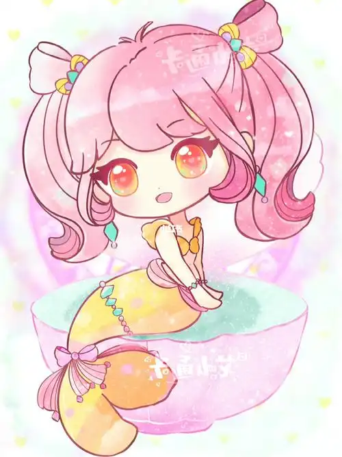 十二星座卡通画4手绘简笔画 原创十二星座美人鱼公主@卡通小艾#十二