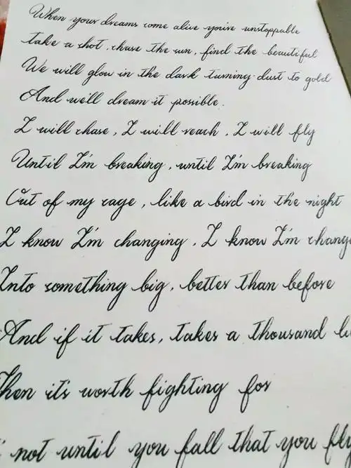 优雅的英文书法 情书体? - 简书