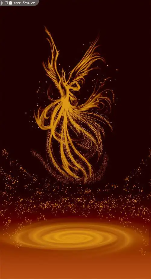 凤凰图腾psd-龙凤图案-百图汇素材网