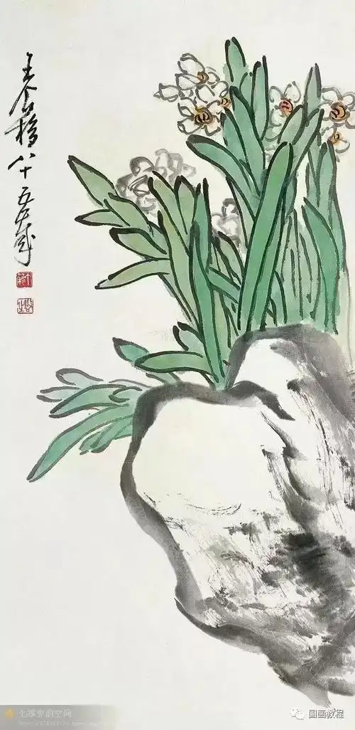 各大名家笔下的国画水仙,值得细品_国画教程_零二七艺考