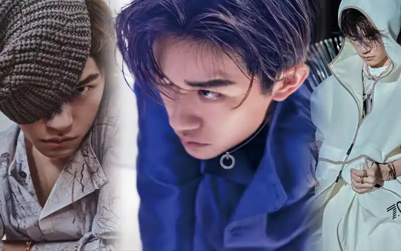 易烊千玺时尚大片曝光 蓝色刘海挑染发型表现力满分