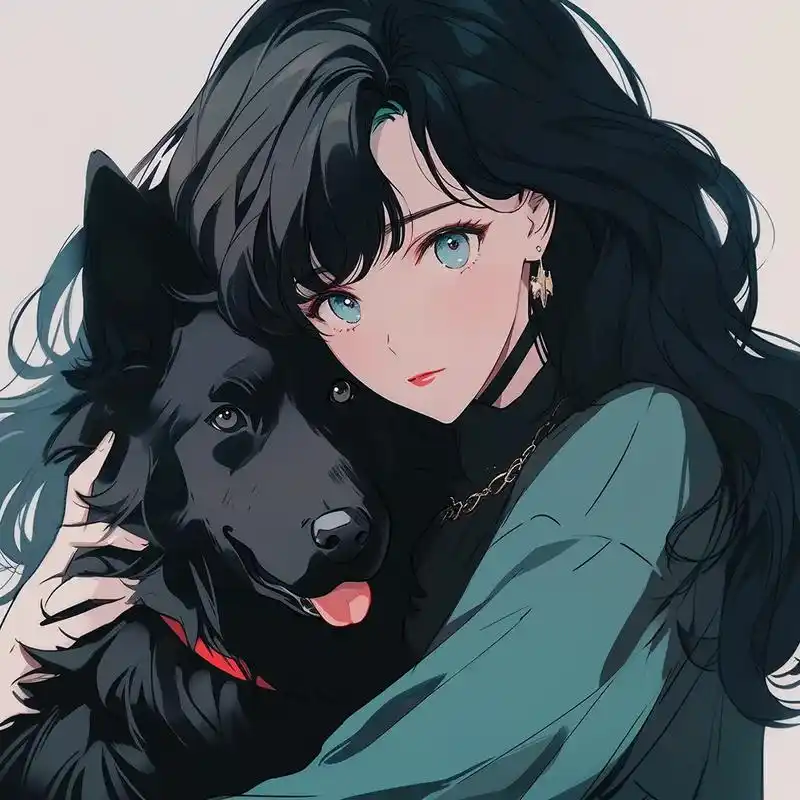 旧漫头像 | 森系少女&宠物.#旧漫头像 #优质头像 #二次 - 抖音