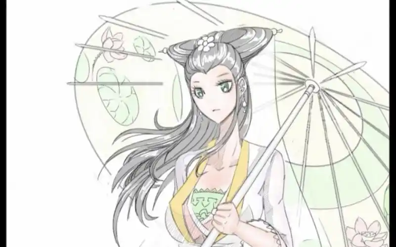 手绘白娘子_哔哩哔哩 (゜-゜)つロ 干杯~-bilibili