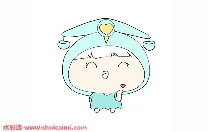 画人物怎么画十二星座天秤座宝宝简笔画十二星座q版萌图简笔画天秤座