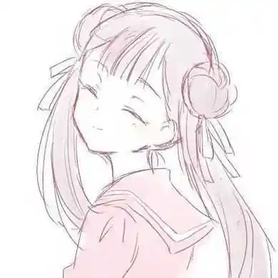 女动漫人物萌少女简笔画入门q版动漫人物儿童绘画图集动漫少女q版简笔