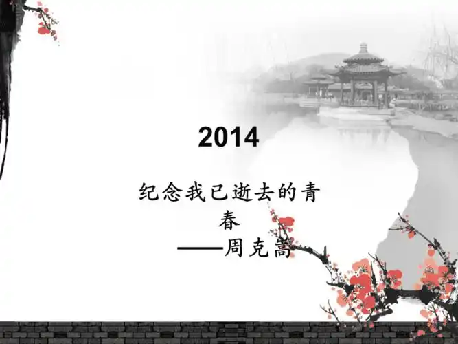 纪念我已逝去的青春ppt