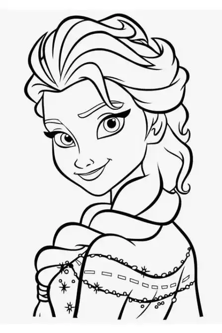 冰雪奇缘角色人物简笔画值得收藏.#爱画画的小朋友 @#一起学 - 抖音