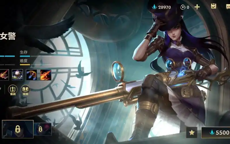 好戏开场了!手游 皮城女警-凯瑟琳 模型动画欣赏