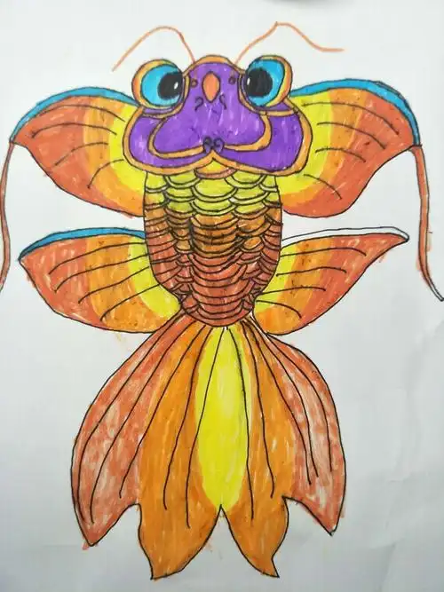 1班鱼风筝绘画展