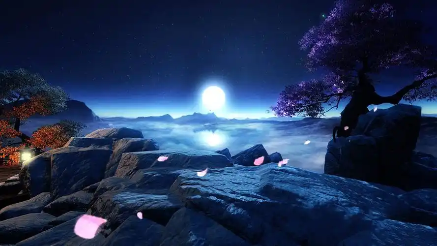 唯美意境动漫星空风景桌面壁纸