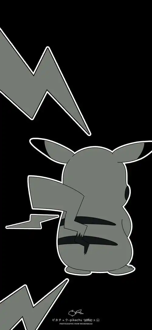 暗黑皮卡丘_手机壁纸_动漫卡通手机壁纸_我要个性网