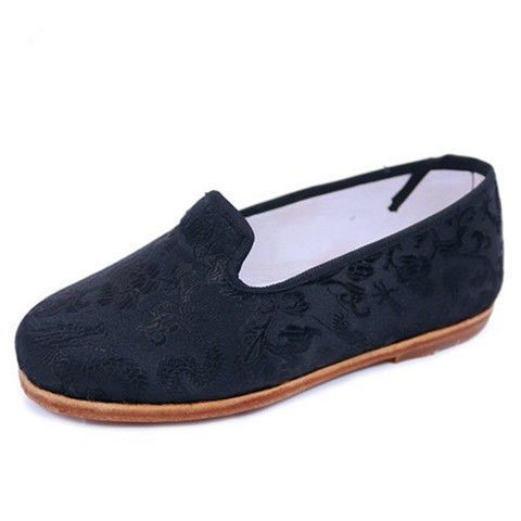 手工牛皮底裹脚小脚老太太老北京布鞋女百岁老人三寸金莲防滑定做