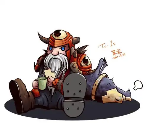 涂鸦给朋友涂的萌萌猎人