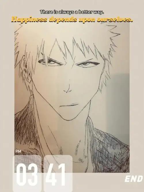 简画练习死神bleach黑崎一护