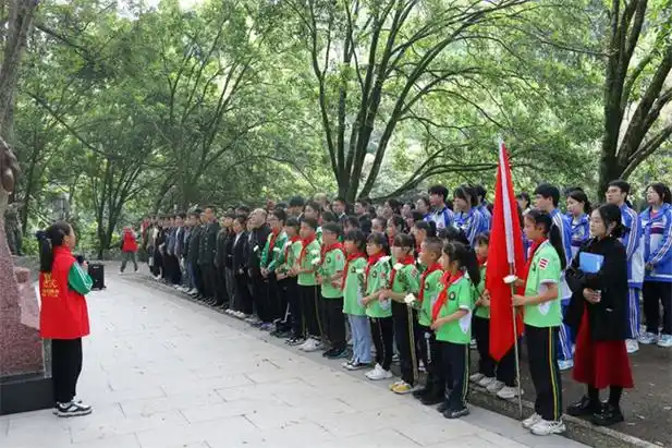 雅安市雨城区退役军人事务局联合大中小学校开展清明节主题党日活动