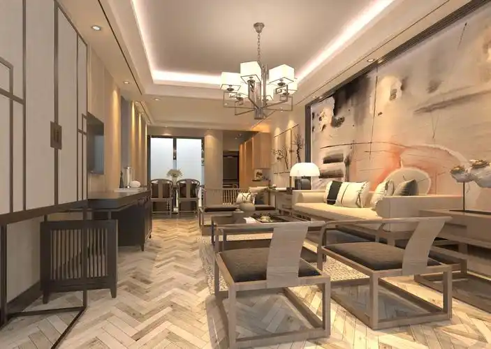 中式风格家装3d效果图