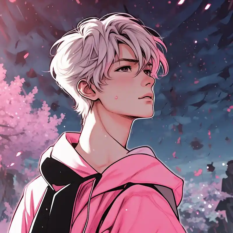 94粉色漫画风男生头像94 探索粉色漫画世界的魅力,为你们带来一组