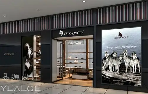 广东男鞋店铺设计店面设计专卖店哪家好