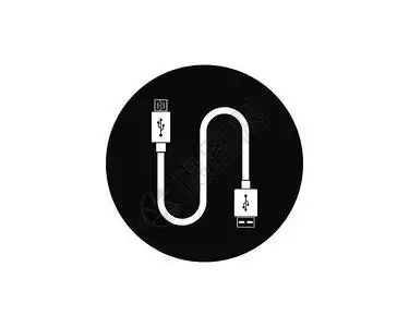 充电usb接口插画
