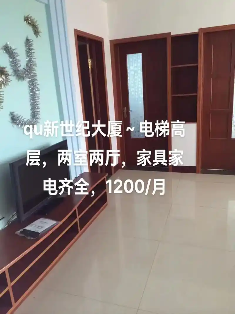 qu新世纪大厦电梯高层两室两厅家具