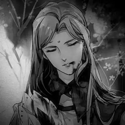 古风黑白头像男生水墨图片