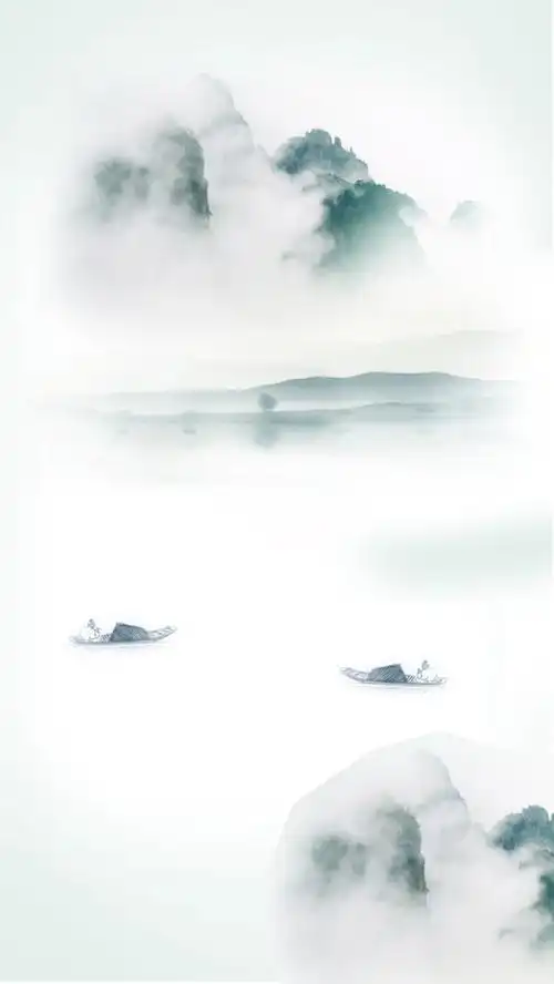 水墨中国风 h5分层背景