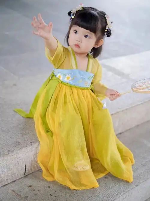 女童汉服夏装仙气古风中小童新款