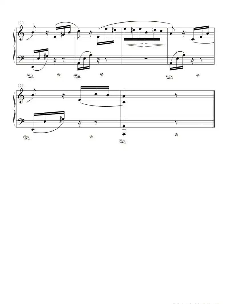 《献给爱丽丝》#钢琴谱|||有想要的曲谱进91优先分享哦#五 - 抖音