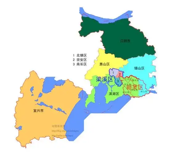 常州尚可接受,无锡则是直接被分成两半,境内的宜兴市和其他市区隔着