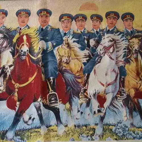 织锦彩锦十大元帅十大将军规格15860cm