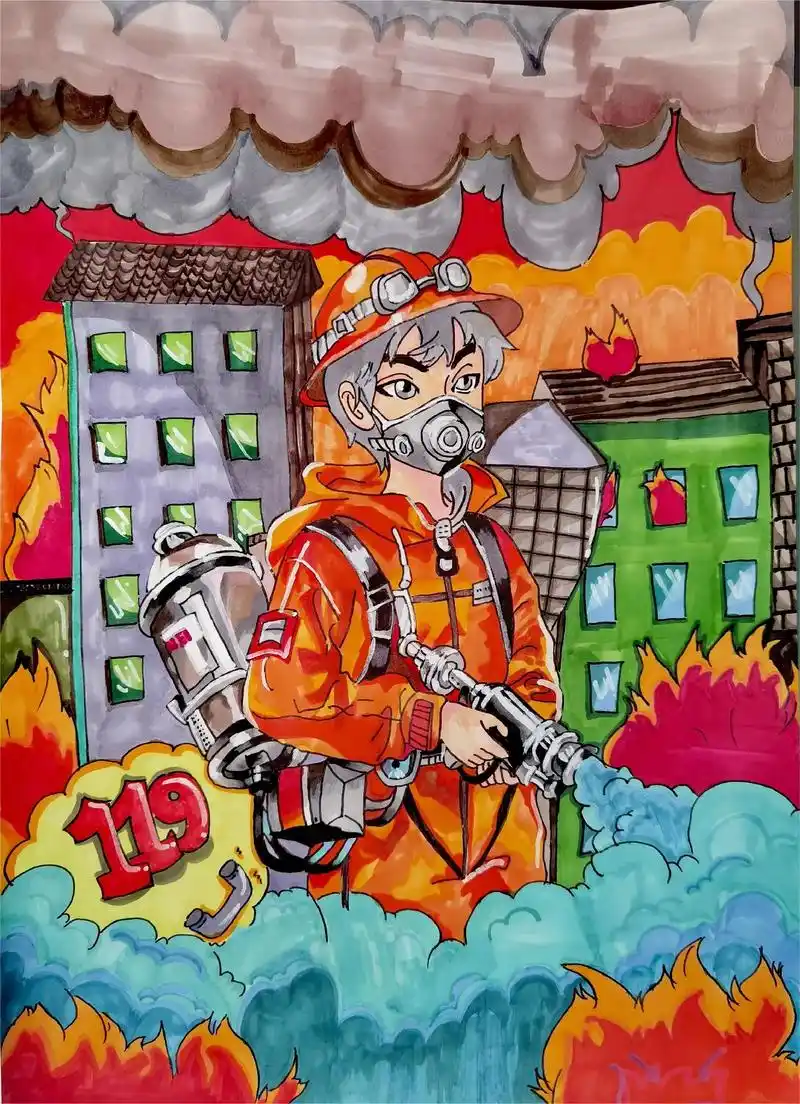 消防主题——参赛作品90.
