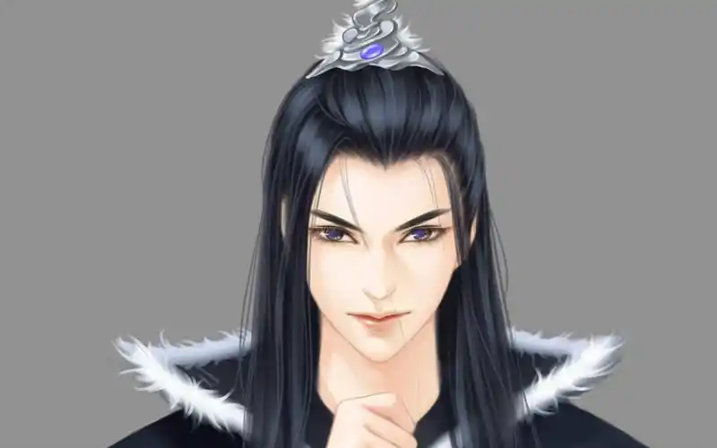 古风男立绘绘制过程录屏