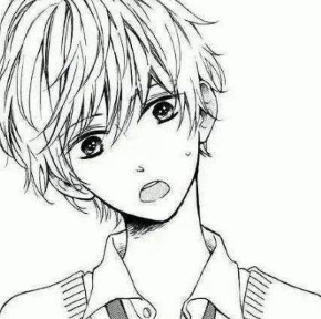 男生素描头像阳光帅气_男生素描头像