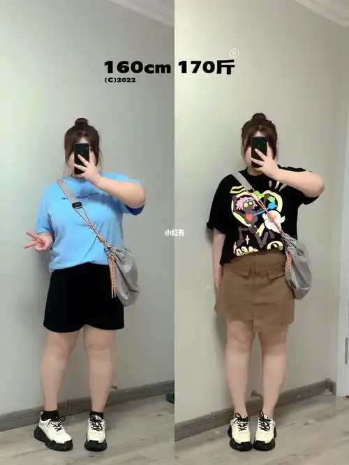 160cm170斤大码胖mm夏日显瘦清凉穿搭07